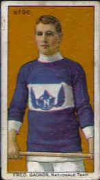 1910 Imperial Tobacco Lacrosse Color (C60) #96 Fred Gagnon Front